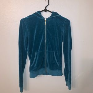 Velvet blue hoodie
